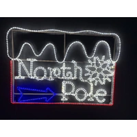 Large North Pole Rope Light Motif 