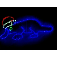 Christmas Platypus Rope Light Motif  