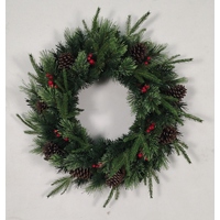 60cm Warm White Wreath