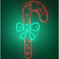 Right Facing Candy Cane Rope Light Motif 
