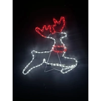 Solar Christmas Reindeer Rope Light Motif