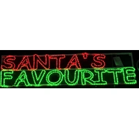SANTA'S FAVOURITE Rope Light Motif