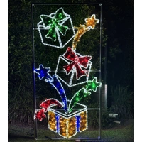 Christmas Present Burst Rope Light Motif