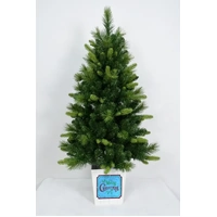 4 Foot Potted Warm White Christmas Tree
