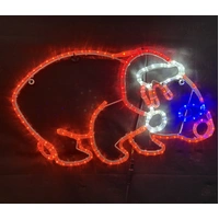 Christmas Wombat Rope Light Motif 