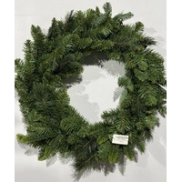 66cm Mixed Leaf Green Wreath