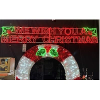 We Wish You a Merry Christmas Rope Light Motif 