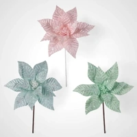 Blue Fairy Floss Poinsettias