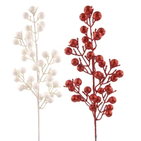 Red Glitter Berry Stem