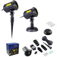 Outdoor Red and Green Flashing Laser with 8 Christmas Patterns  