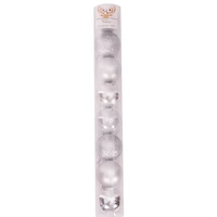 5cm Silver Shatterproof Baubles