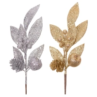 32cm Silver Glitter Pick