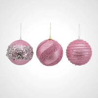 10cm Pink Bauble (A) 