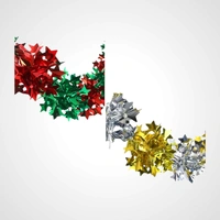 1.7m Foil Red & Green Garland 