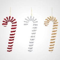 Red/White Tinsel Candy Cane 
