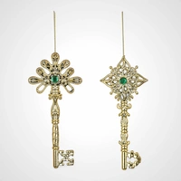 16cm Gold Key Tree Ornament (A) Star