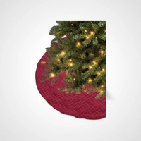 120cm Red Quilted Tree Skirt - Available October 2025