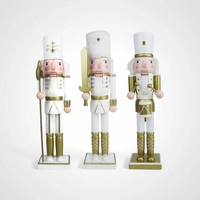 38cm White & Gold Nutcracker (A) 