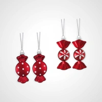 2pk 8cm Candy Mini Tree Ornament (B) Flower