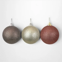 Champagne Glitter Shatterproof Bauble - 14cm