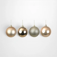 Light Champagne Bauble D - 12cm