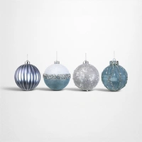 Glacier Blue & Silver Bauble (B) - 12cm