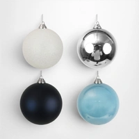 Silver Shatterproof Bauble - 12cm
