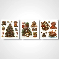 Red Christmas Room Decor Sticker A