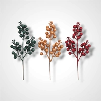 32cm Rose Gold Glitter Berry Pick