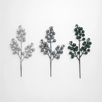 32cm Silver Glitter Berry Pick
