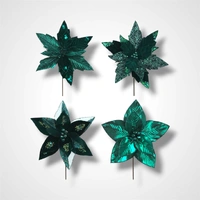 33cm Emerald Green Poinsettia B