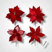 33cm Very Berry Red  Poinsettia C
