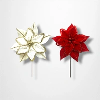 17cm Ivory Velvet Poinsettia B