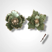 Sage Poinsettia Clip - 14cm