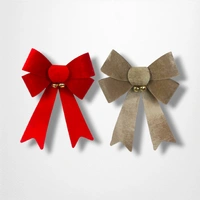 Champagne Velvet Bow - 22cm 