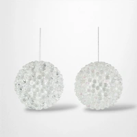Clear Jewelled Bauble (A) - 8cm