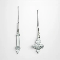 Clear Acrylic Drop Tree Decoration B - 13cm