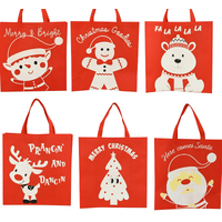 Red Printed Shopping Bag Elf(A) - AVAIL OCT 2024