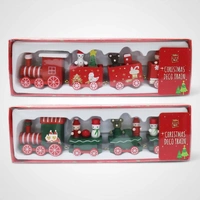 Retro Red Train Table Deco - Avail October 2025