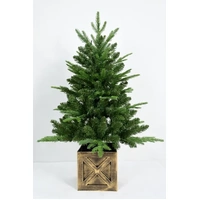 90cm Square Potted Warm White Christmas Tree