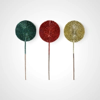 51.5cm Gold Pleated Fan Pick - Available October 2025