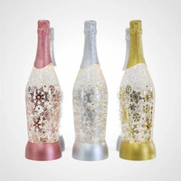 USB Silver Glitter Swirl Champagne Bottle B 