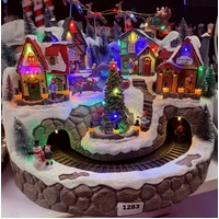 Deluxe Musical Christmas Village with Train - PREORDER FOR 2025