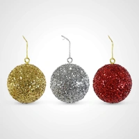 15cm Gold Sequin Bauble 