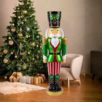LED Metallic Nutcracker Soldier - 119cm
