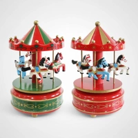 Wind Up Musical Carousel Green 
