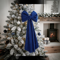 Midnight Blue Draping Bow