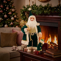 Emerald Green Santa Figurine- 60cm