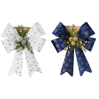 Luxury Velvet Bow with Decos White