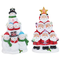 Snowman Tower  w/LED Stars - AVAIL OCT 2024